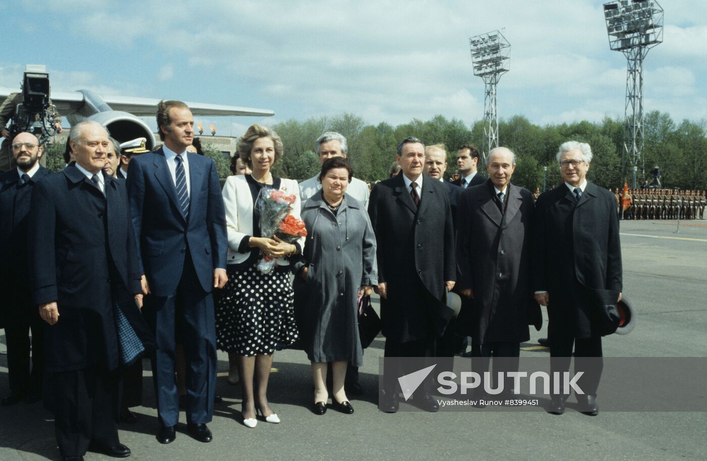 King of Spain Juan Carlos I visits USSR