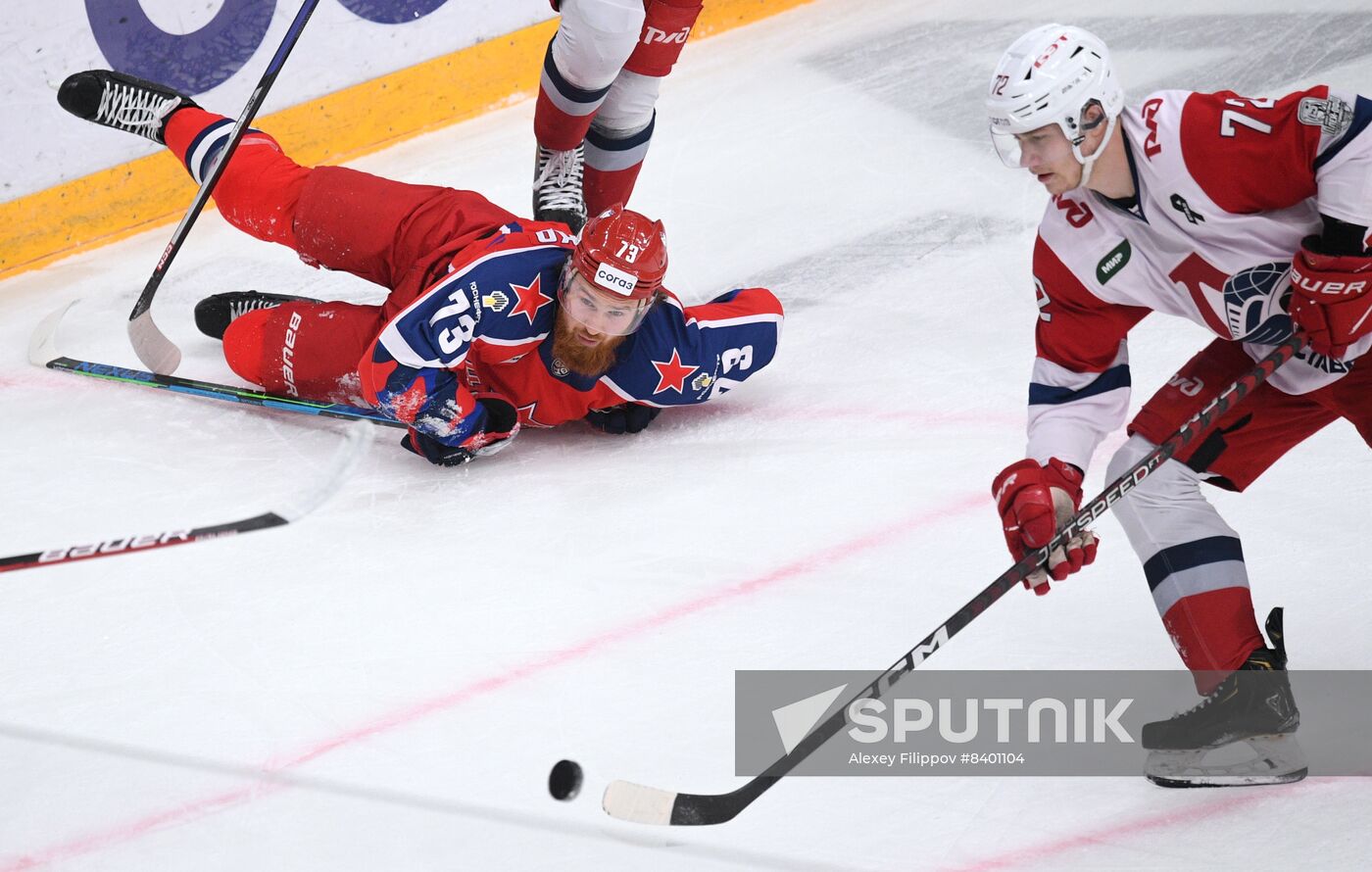 Russia Ice Hockey Kontinental League CSKA - Lokomotiv