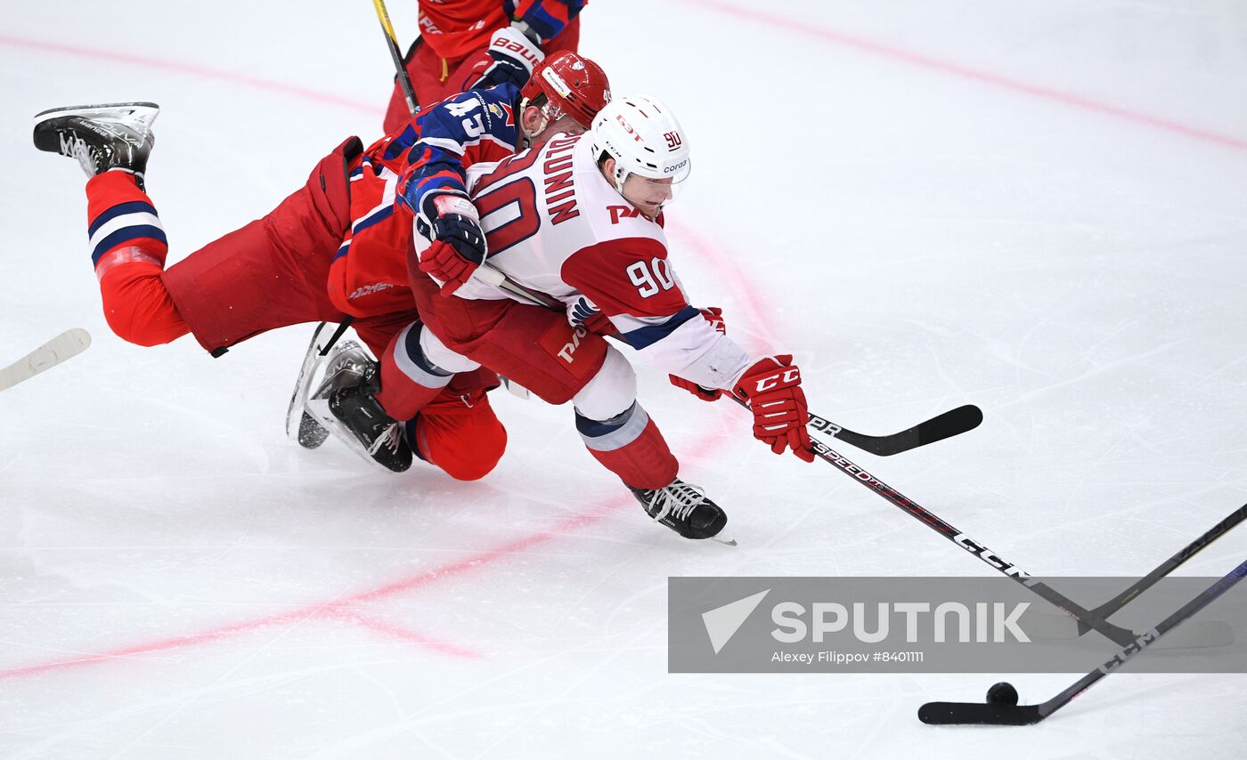 Russia Ice Hockey Kontinental League CSKA - Lokomotiv