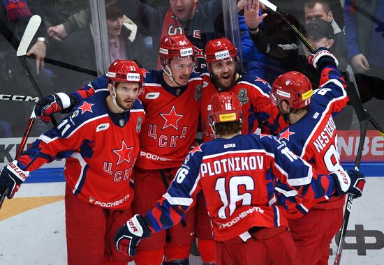 Russia Ice Hockey Kontinental League CSKA - Lokomotiv