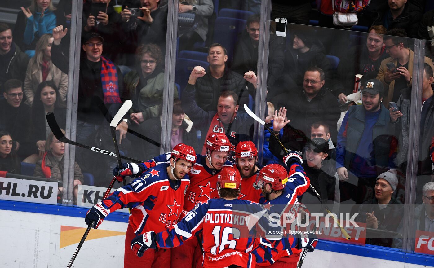 Russia Ice Hockey Kontinental League CSKA - Lokomotiv