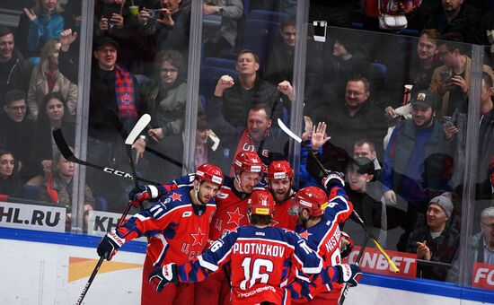 Russia Ice Hockey Kontinental League CSKA - Lokomotiv