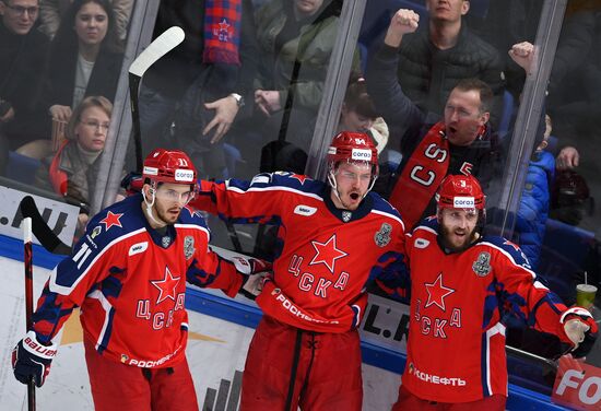 Russia Ice Hockey Kontinental League CSKA - Lokomotiv