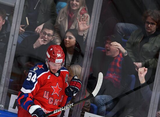 Russia Ice Hockey Kontinental League CSKA - Lokomotiv