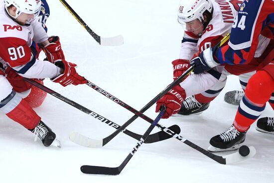 Russia Ice Hockey Kontinental League CSKA - Lokomotiv