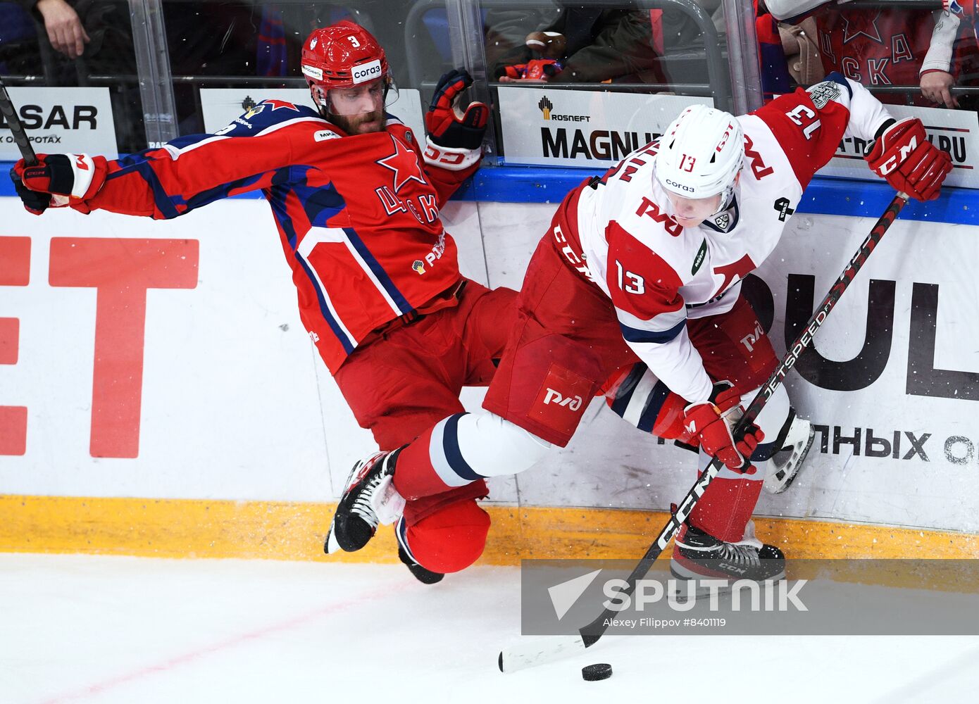 Russia Ice Hockey Kontinental League CSKA - Lokomotiv