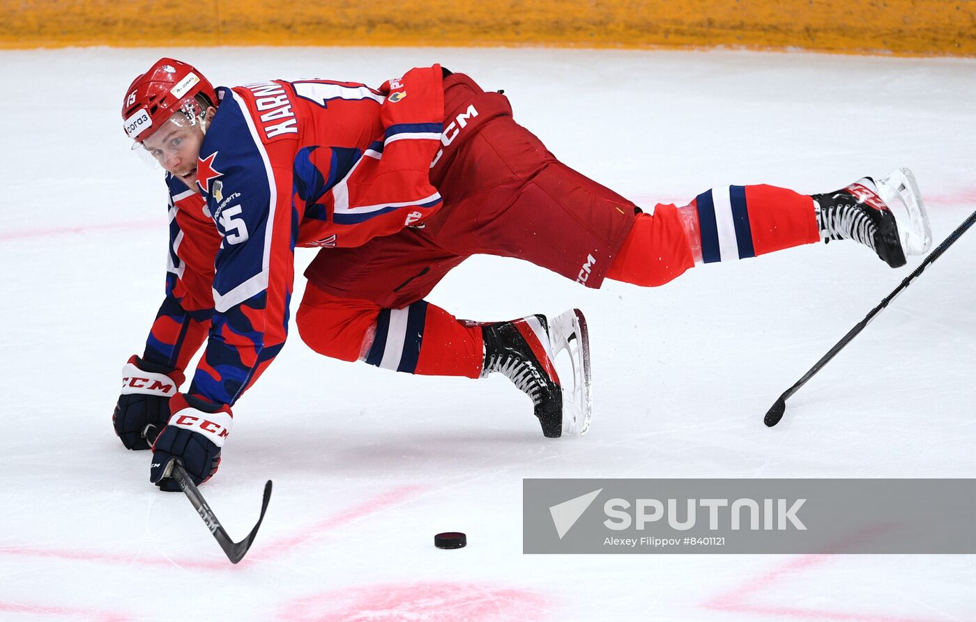 Russia Ice Hockey Kontinental League CSKA - Lokomotiv