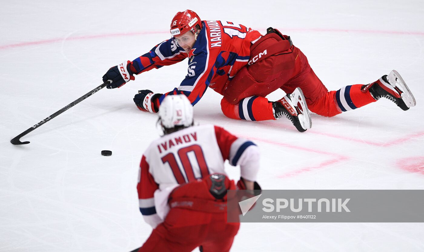 Russia Ice Hockey Kontinental League CSKA - Lokomotiv