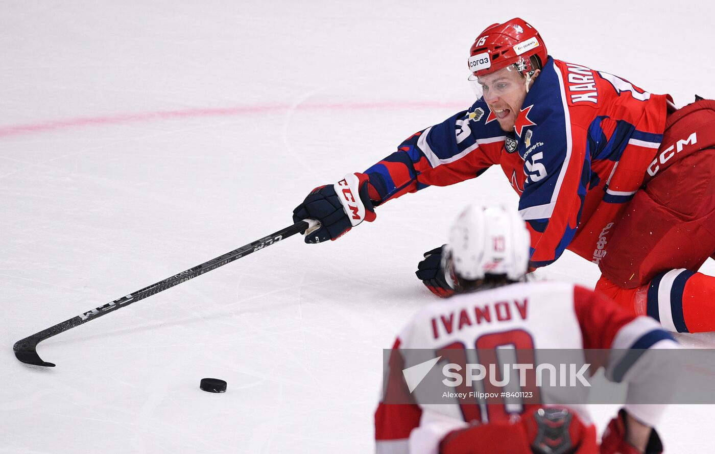 Russia Ice Hockey Kontinental League CSKA - Lokomotiv