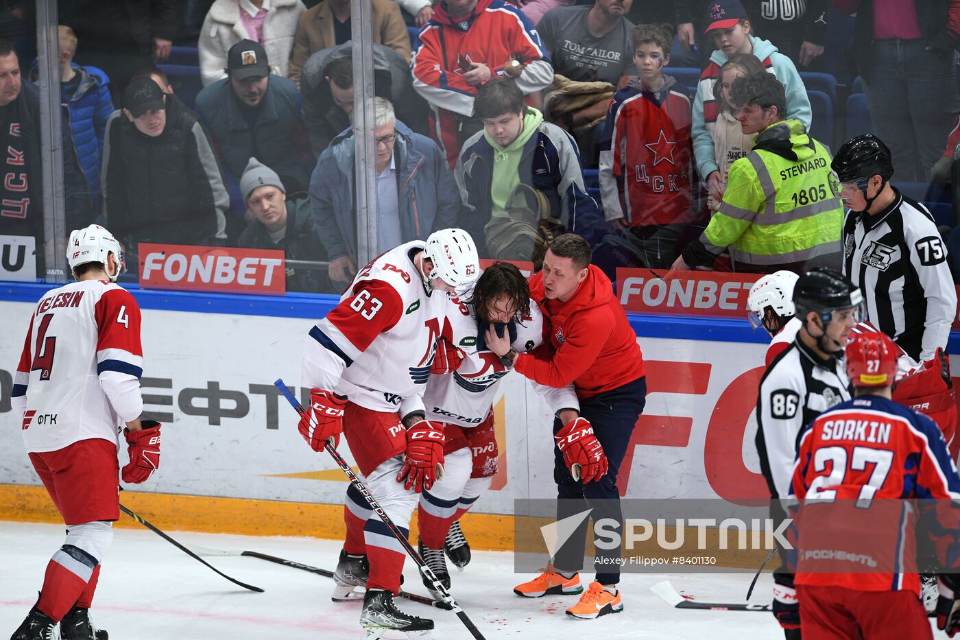 Russia Ice Hockey Kontinental League CSKA - Lokomotiv