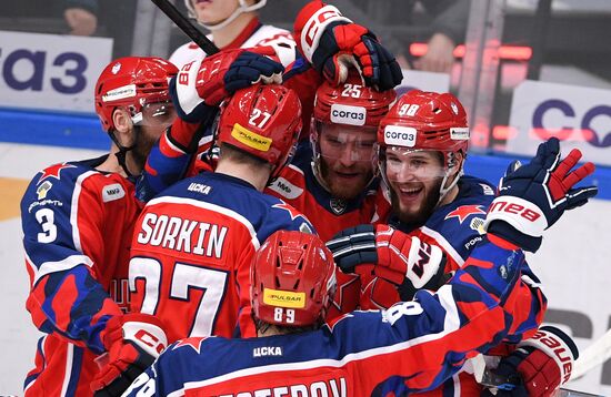 Russia Ice Hockey Kontinental League CSKA - Lokomotiv