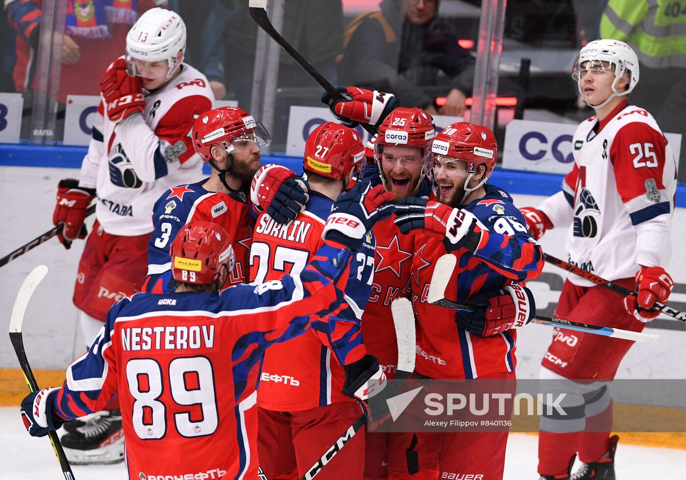 Russia Ice Hockey Kontinental League CSKA - Lokomotiv