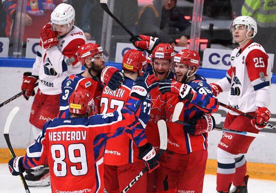 Russia Ice Hockey Kontinental League CSKA - Lokomotiv