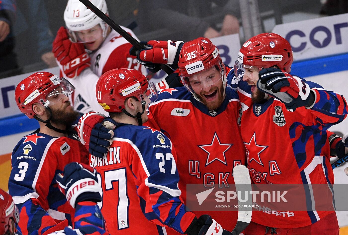 Russia Ice Hockey Kontinental League CSKA - Lokomotiv