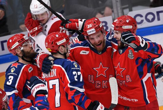 Russia Ice Hockey Kontinental League CSKA - Lokomotiv