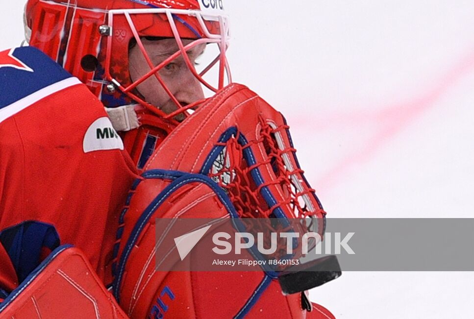 Russia Ice Hockey Kontinental League CSKA - Lokomotiv