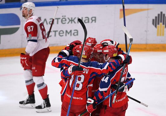 Russia Ice Hockey Kontinental League CSKA - Lokomotiv