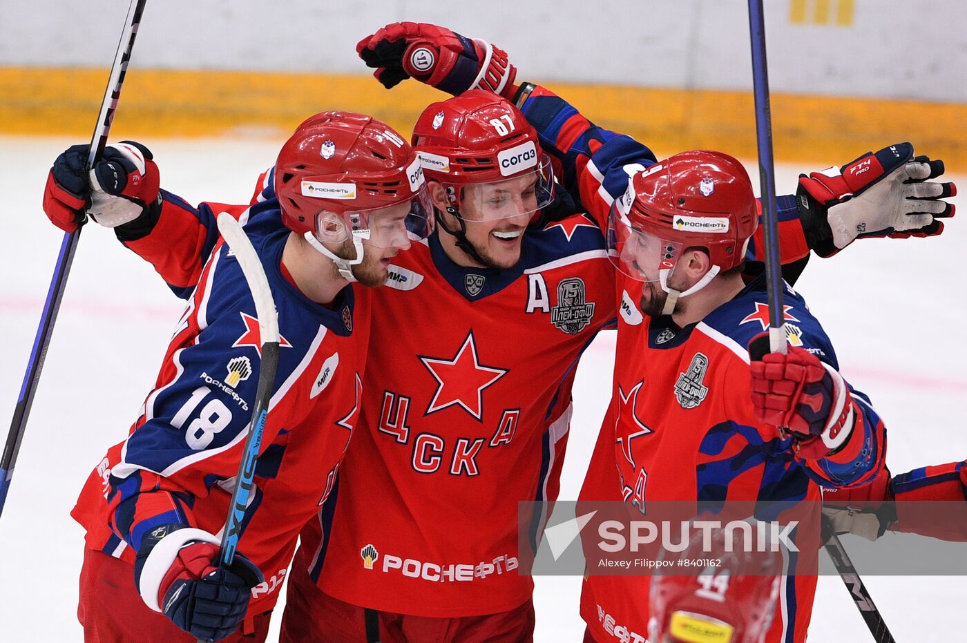 Russia Ice Hockey Kontinental League CSKA - Lokomotiv