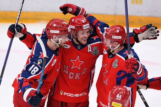 Russia Ice Hockey Kontinental League CSKA - Lokomotiv