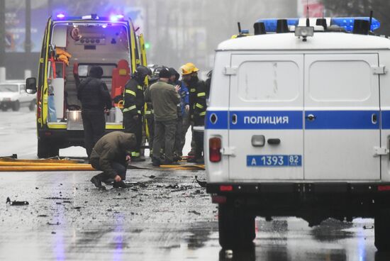 Russia Ukraine Military Operation Car Explosion