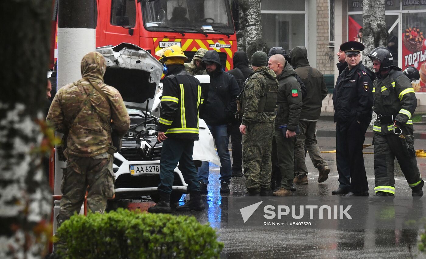 Russia Ukraine Military Operation Car Explosion