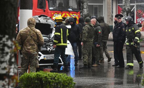 Russia Ukraine Military Operation Car Explosion