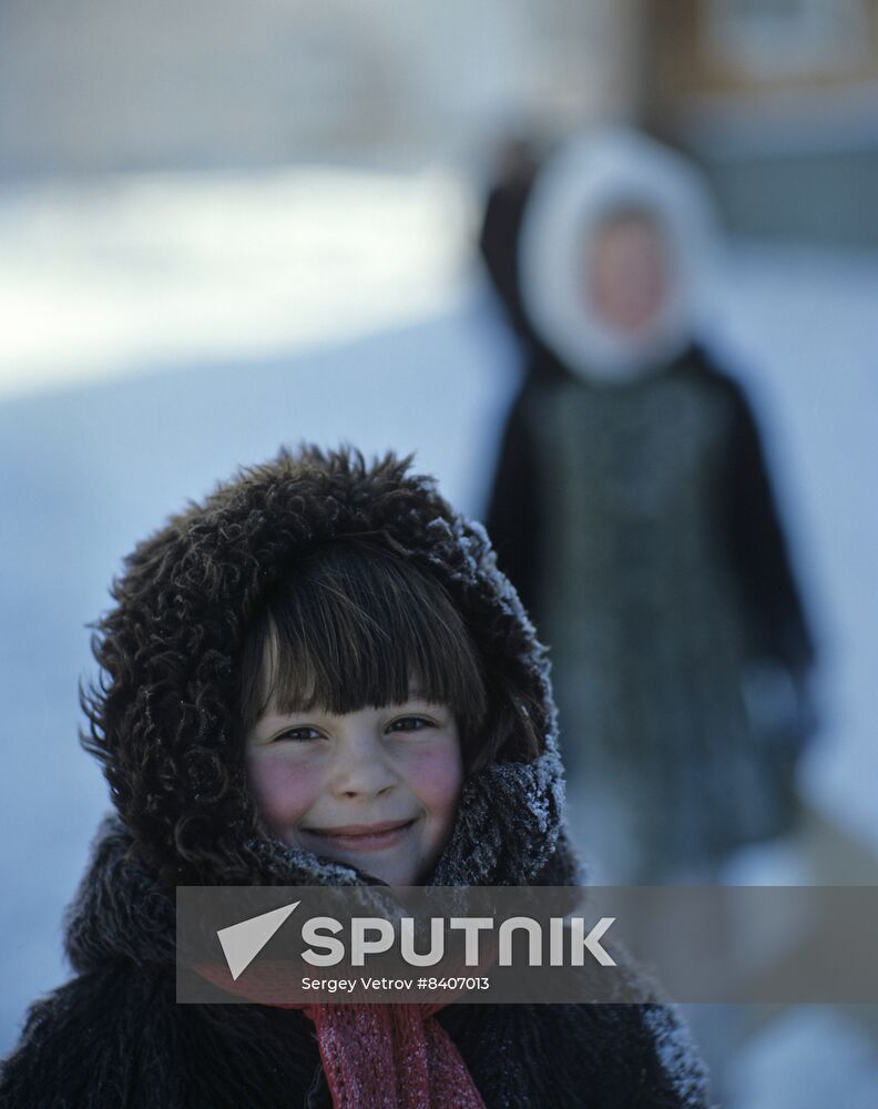 Walking at minus 30 degrees Celsius