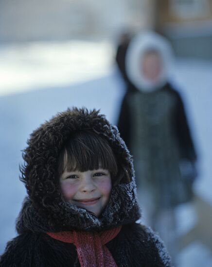 Walking at minus 30 degrees Celsius