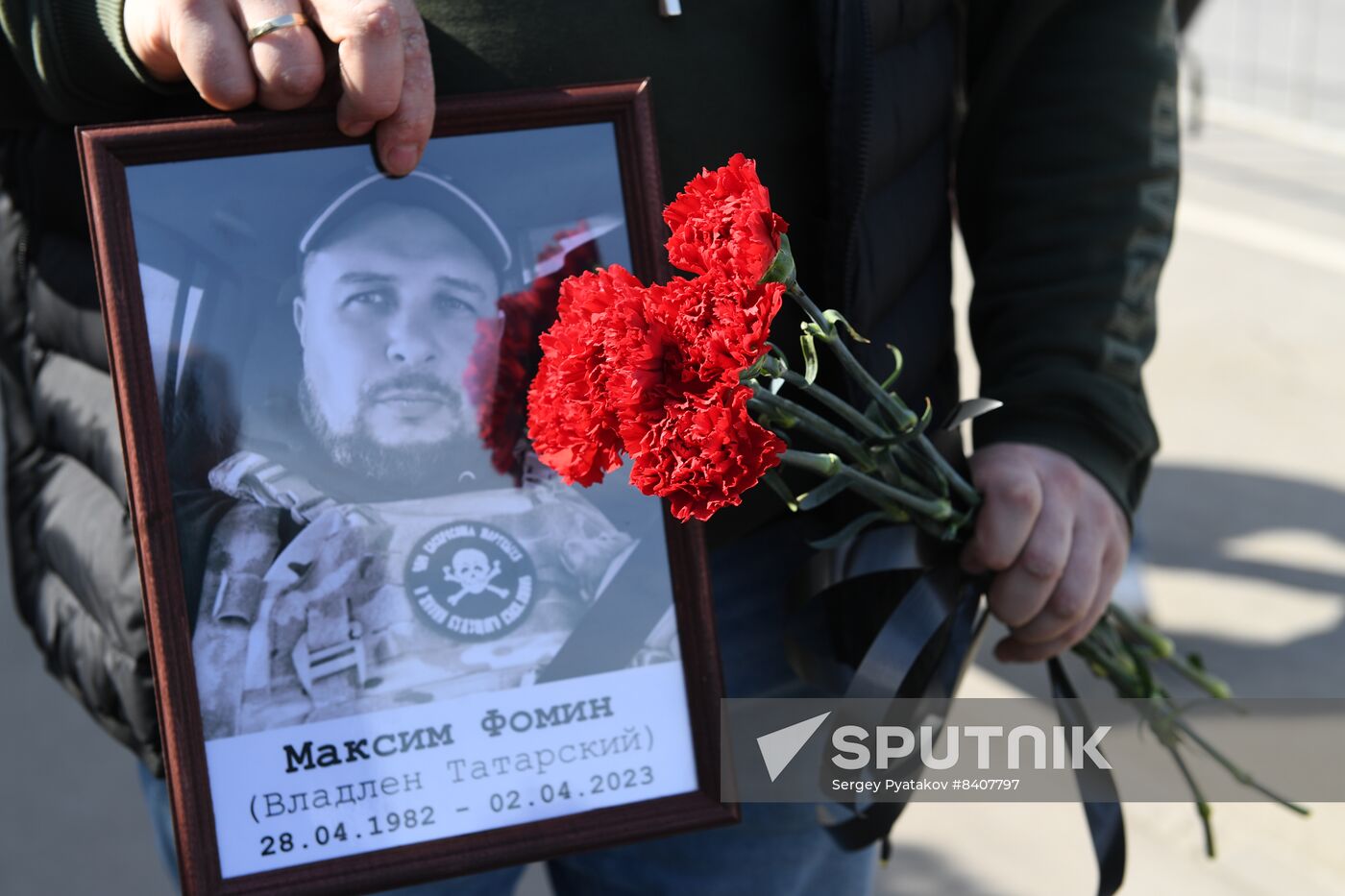 Russia Military Blogger Killing Funeral