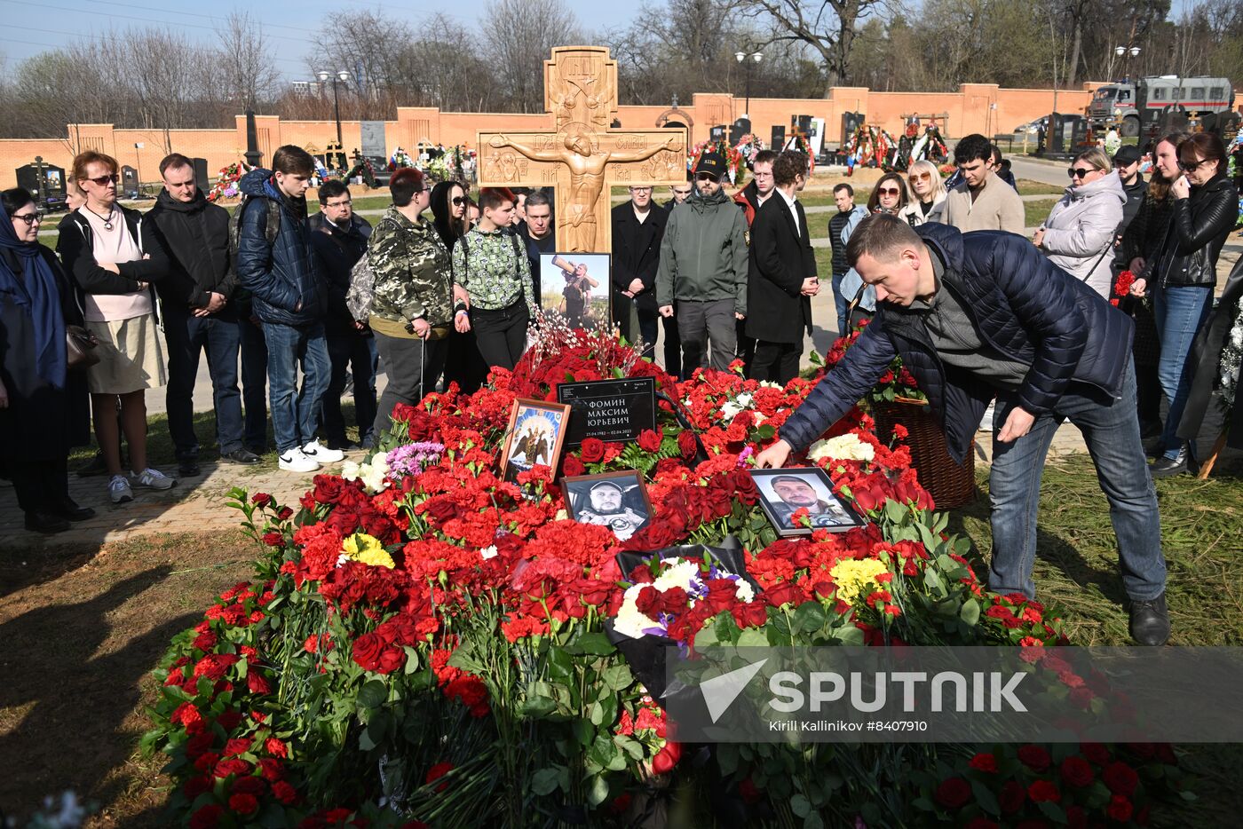 Russia Military Blogger Killing Funeral