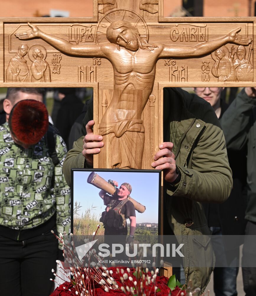 Russia Military Blogger Killing Funeral