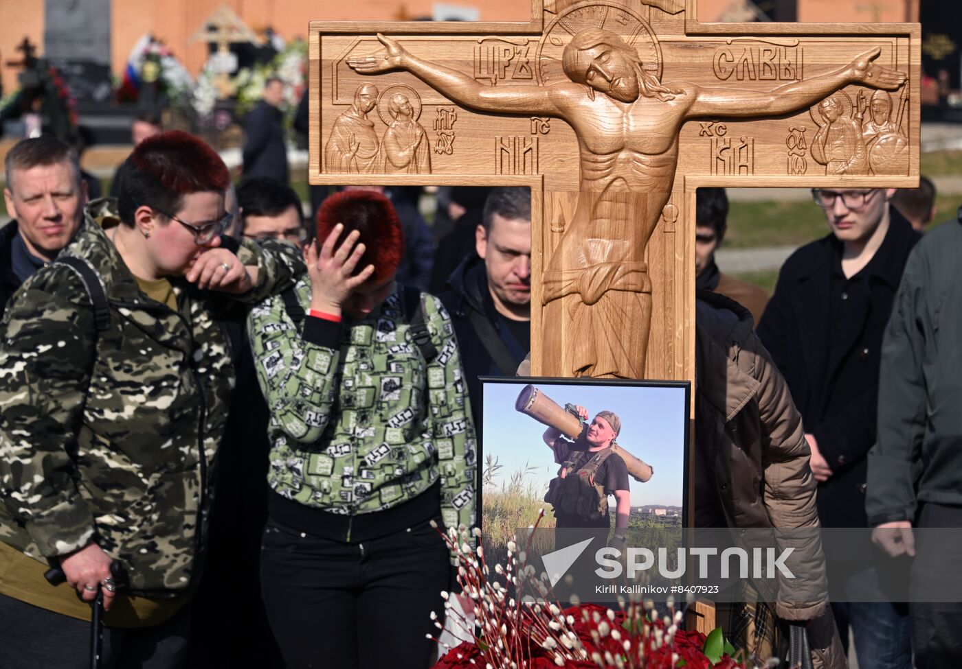 Russia Military Blogger Killing Funeral