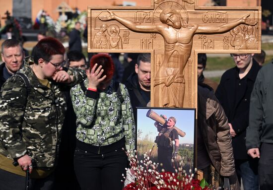 Russia Military Blogger Killing Funeral