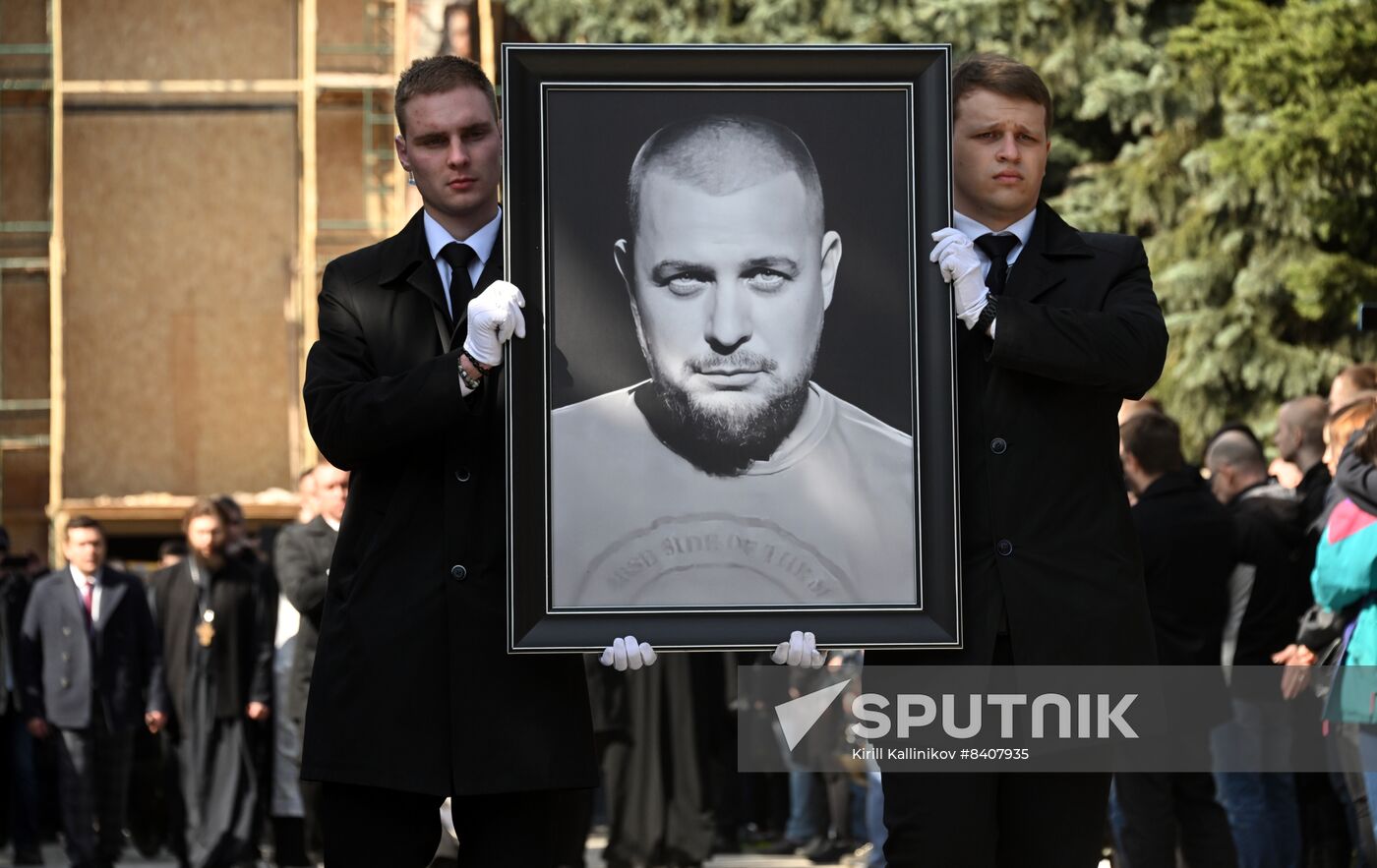 Russia Military Blogger Killing Funeral