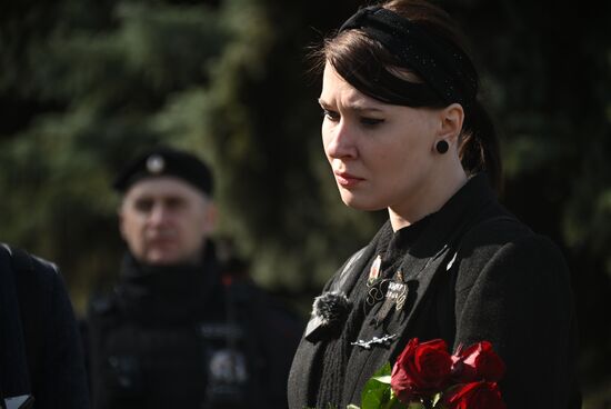 Russia Military Blogger Killing Funeral