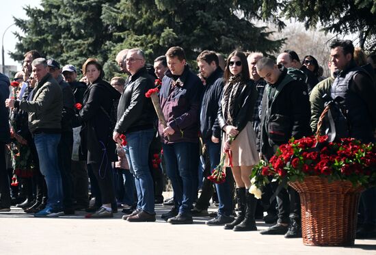 Russia Military Blogger Killing Funeral