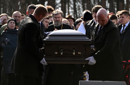Russia Military Blogger Killing Funeral