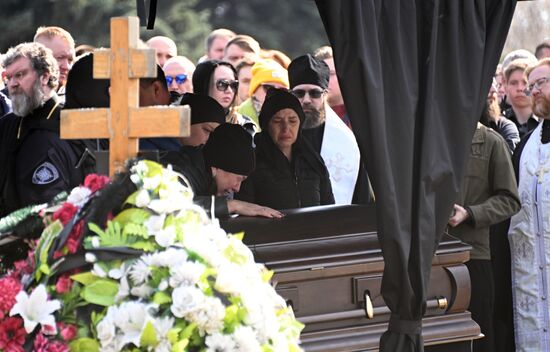 Russia Military Blogger Killing Funeral