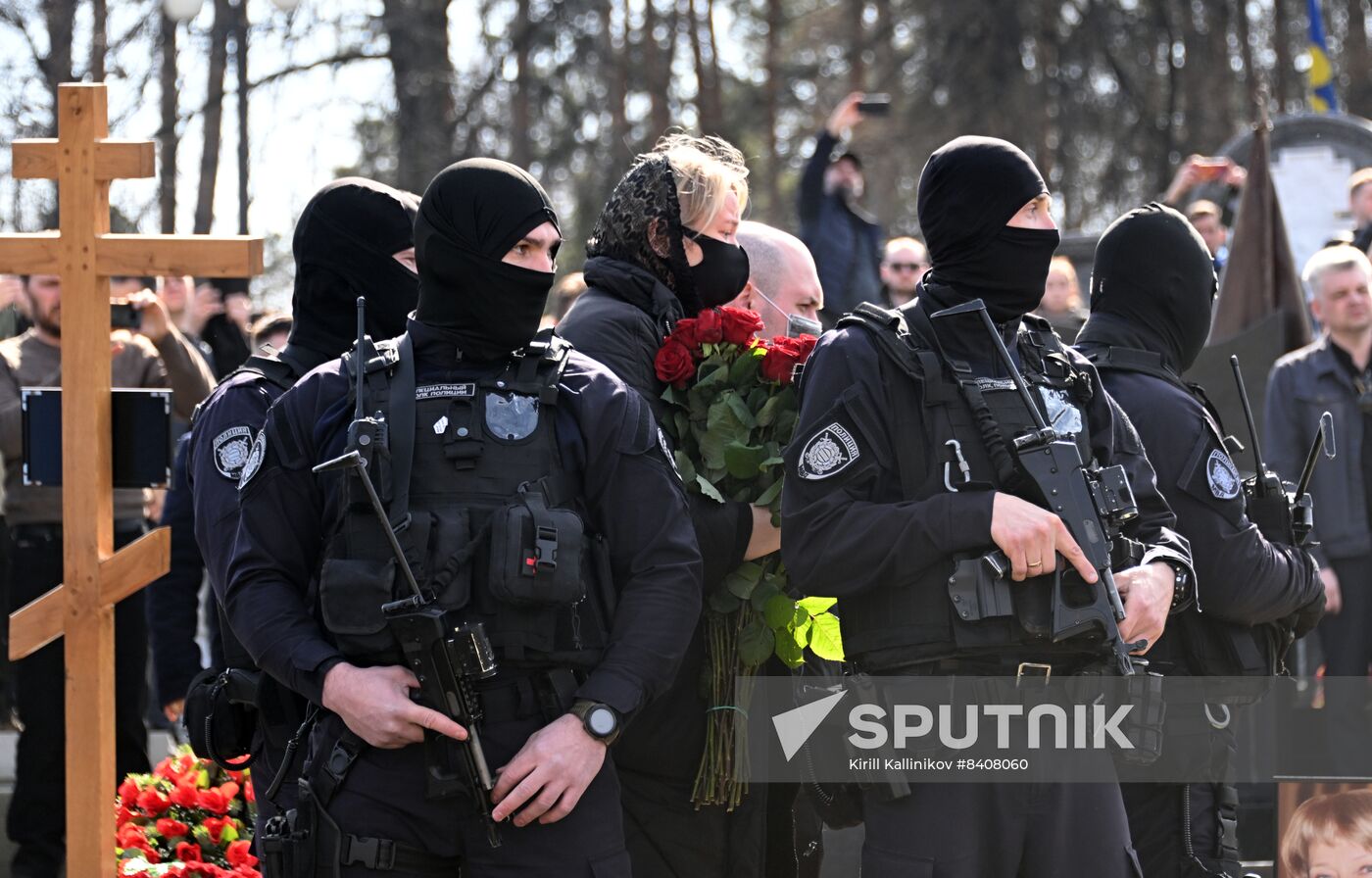 Russia Military Blogger Killing Funeral