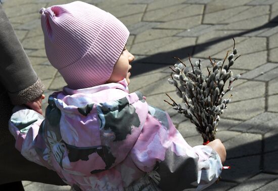 Russia Religion Orthodox Palm Sunday