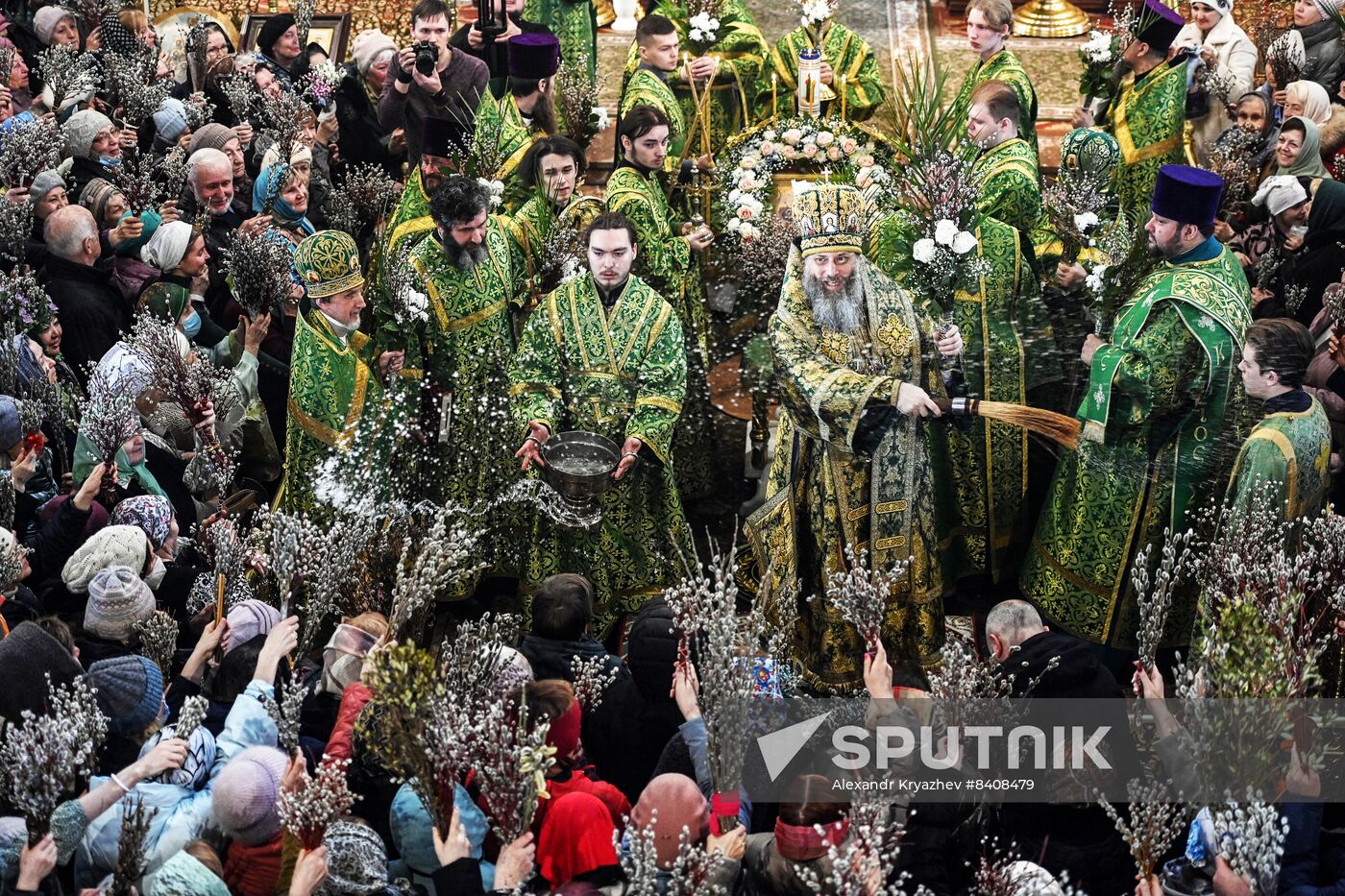 Russia Religion Orthodox Palm Sunday