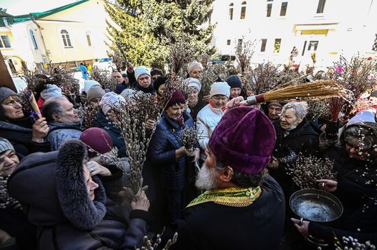 Russia Religion Orthodox Palm Sunday