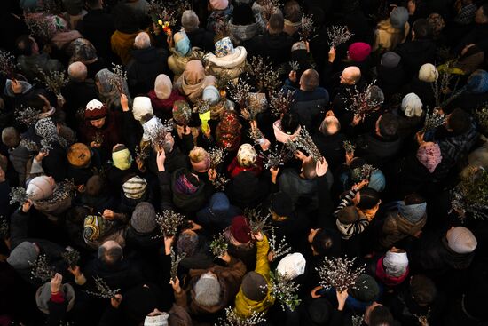 Russia Religion Orthodox Palm Sunday
