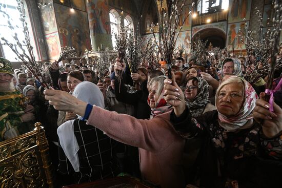Russia Religion Orthodox Palm Sunday