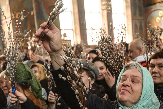 Russia Religion Orthodox Palm Sunday