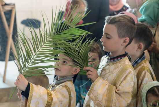 Russia Religion Orthodox Palm Sunday