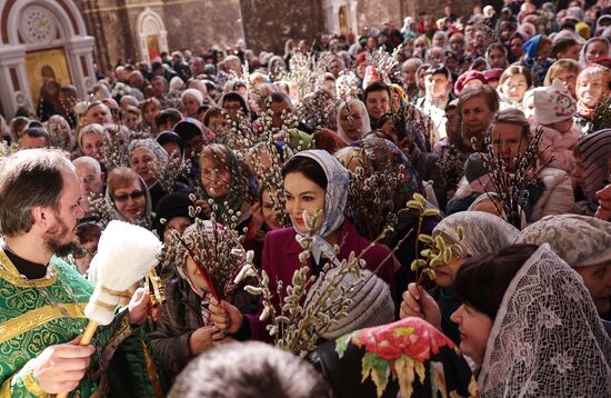 Russia Religion Orthodox Palm Sunday
