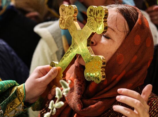 Russia Religion Orthodox Palm Sunday