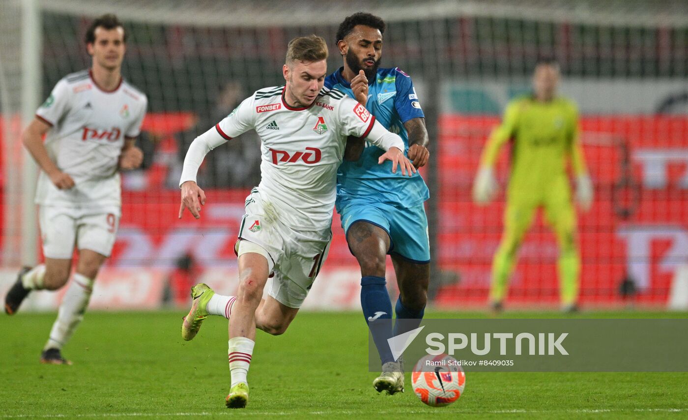 Russia Soccer Premier-League Lokomotiv - Zenit