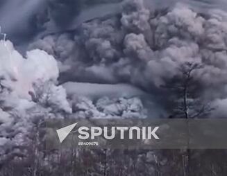 Russia Volcano Eruption